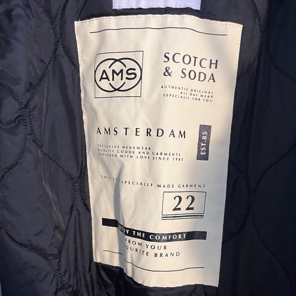 Scotch and Soda Men’s Army Green Winter Parka - Picture 6 of 8